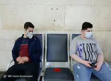 فاصله گذاری اجتماعی در فرودگاه مهرآباد/ تصاویر

