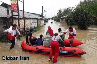 بالا آمدن رودخانه های رشت؛ ۱۰۰ خانه دچار آبگرفتگی شده اند