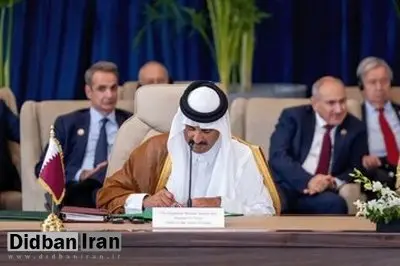 پیام امیر قطر: امیدواریم شرم الشیخ نقطه شروعی برای توافقهای بیشتر در منطقه شود