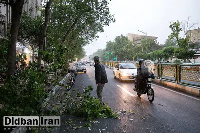 وقوع طوفان در تهران