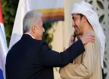 دیدار لاپید، رئیس اپوزیسیون اسرائیل با رئیس امارات