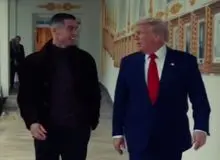 قدم زدن رونالدو و ترامپ در کاخ سفید + فیلم