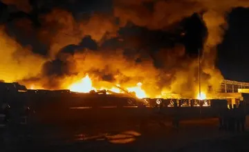 پایان عملیات اطفای حریق در شهرک صنعتی آبادان