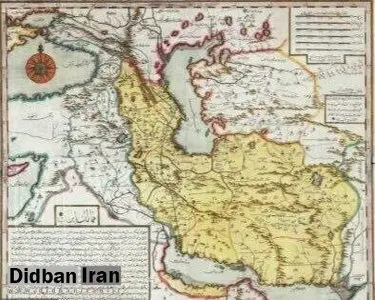 نقشه ایران در ۲۸۶ سال قبل