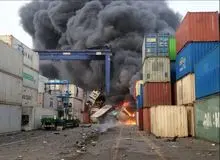 کانتینرهای گوشت، چای و برنج در بندر شهید رجایی خاکستر شدند/ سکوت مسئولان در مقابل روایت واردکنندگان