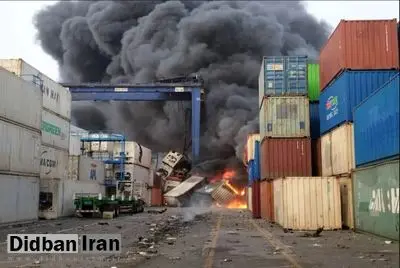 کانتینرهای گوشت، چای و برنج در بندر شهید رجایی خاکستر شدند/ سکوت مسئولان در مقابل روایت واردکنندگان