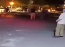  حمله قمه‌کشان به پلیس قم +فیلم 