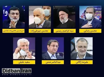 رئیسی، زاکانی، رضایی، همتی، قاضی زاده هاشمی، مهرعلیزاده و سعید جلیلی قبل از آغاز مناظره ها چه گفتند؟