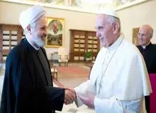 خداحاظی سفیر جمهوری اسلامی ایران در واتیکان با پاپ فرانسیس