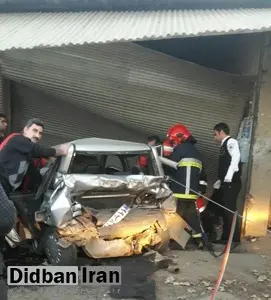 برخورد مرگبار وانت با سرویس مدرسه در مازندران