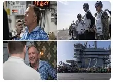 ویتکاف از ناو آبراهام لینکلن: با خلبانی که پهپاد ایران را سرنگون کرد دیدار کردم، عزم آمریکایی این‌گونه است 