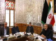 اعضای هیئت رئیسه فدراسیون فوتبال با رئیس مجلس دیدار کردند
