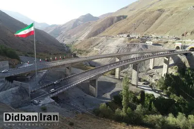 باند شرقی قطعه دو آزادراه تهران - شمال افتتاح شد