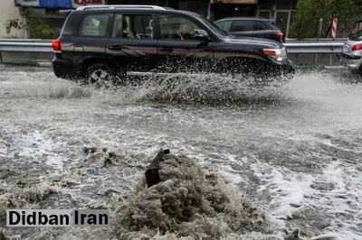 رگبار باران، رعد و برق و باد شدید در ۱۰ استان