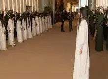 استقبال دختران موبلند اماراتی از ترامپ در فرودگاه ابوظبی+فیلم