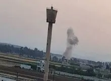 انفجار در اطراف فرودگاه نظامی «حماه»