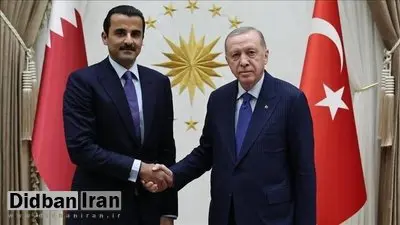 گفتگوی امیر قطر و اردوغان در مورد تحولات منطقهای و بینالمللی