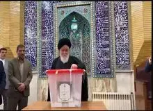 رأی دادن علم‌الهدی در انتخابات+عکس 