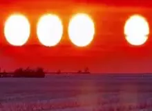  رؤیت ۴ خورشید بر فراز آلاسکا+فیلم 