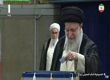رهبر انقلاب رأی خود را به صندوق انداخت