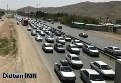 ممنوعیت تردد کامیون و تریلی در محور هراز تا ساعت ۲۴/ ترافیک پرحجم در برخی محورهای استان تهران