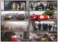 آتش سوزی بازار قدیم قشم ۷ نفر را روانه بیمارستان کرد