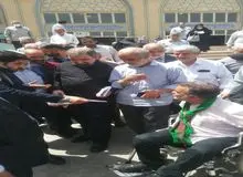 تصاویر جالب از حضور محسن رضایی در نماز جمعه امروز تهران
