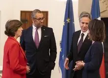 گفتگوی وزیر خارجه امریکا با وزرای خارجه برخی از کشورهای اتحادیه اروپا درباره وضعیت ایران 