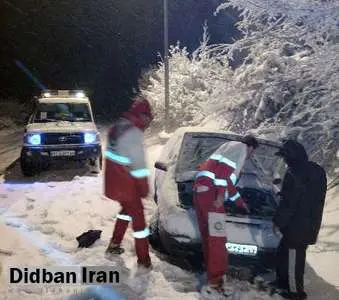  ۱۰ کوهنورد در جنگل های پوشیده از برف محاصره شدند 
