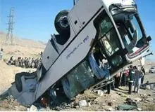 علت واژگونی اتوبوس درجاده سوادکوه، نقص فنی اعلام شد