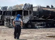 آتش سوزی بر روی پل ابریشم میلک مهار شد