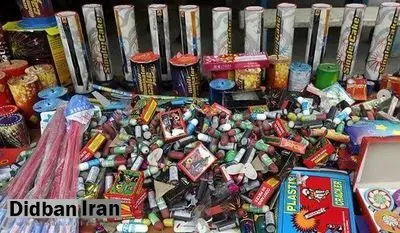 انفجار ترقههای یک فروشنده در جمعهبازار زنجان+فیلم