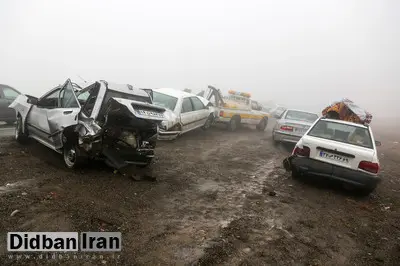 اسامی ۸۹ مصدوم تصادف زنجیرهای مشهد به تفکیک بیمارستان