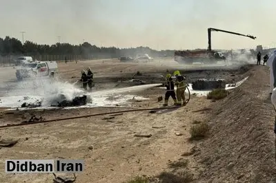 سقوط جنگنده هندی در نمایش هوایی دوبی