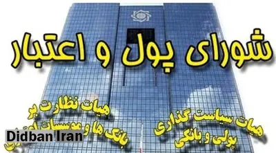 حاکمیت دولتی‌ها بر شورای پول و اعتبار