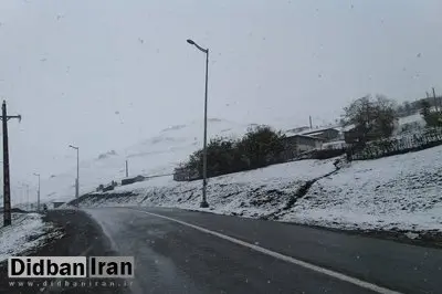 جاده کندوان سفیدپوش شد + فیلم