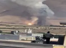 حمله اسرائیل به سکوهای پرتاب موشک بالستیک در منطقه اسدآباد همدان+فیلم 