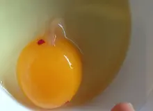 لکه خون در زرده تخم‌مرغ نشانه چیست؟