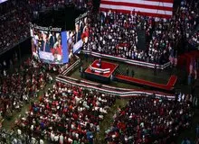 استقبال گسترده مردم در گردهمایی انتخاباتی ترامپ