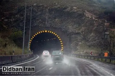 برف و باران در جاده‌های ۱۶ استان و محورهای چالوس و آزادراه تهران - شمال