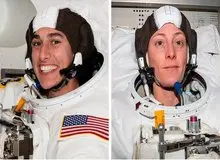 یاسمین مقبلی جعبه ابزار خود را در فضا گم کرد!