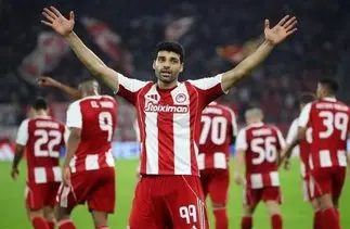 برد پرگل المپیاکوس با درخشش مهدی طارمی