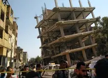 جان باختن رئیس و یکی از افسران ارشد پایگاه دهم پلیس امنیت تهران در حادثه ریزش ساختمان+اسامی