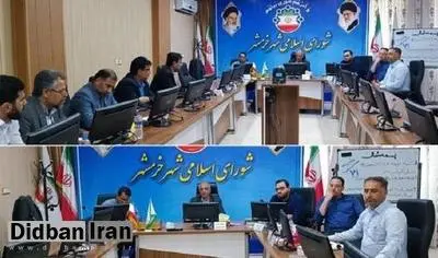 بازداشت عضو شورای شهر خرمشهر در جلسه شورا /  ۶ عضو از ۷ عضو شورا تا کنون بازداشت شده اند!