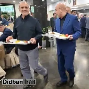شکار عکس پزشکیان در ناهارخوری مجلس