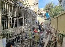 ریزش ساختمان قدیمی در خیابان جمهوری/ یک کشته و مصدومیت ۴ کارگر