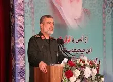 سردار حاجی زاده: به لطف الهی نظام اسلامی سقوط نمی کند 