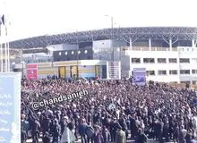 دانشجویان دانشگاه علوم و تحقیقات یک تجمع اعتراض آمیز برگزار کردند/ شعار علیه ولایتی