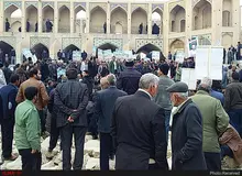 تجمع کشاورزان اصفهان در مقابل پل خواجو +عکس