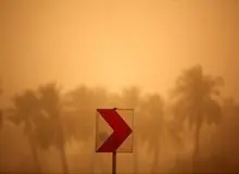 غلظت ریزگردها در اهواز ۱۲برابر حد مجاز/توده گرد و غبار هنوز خارج نشده است